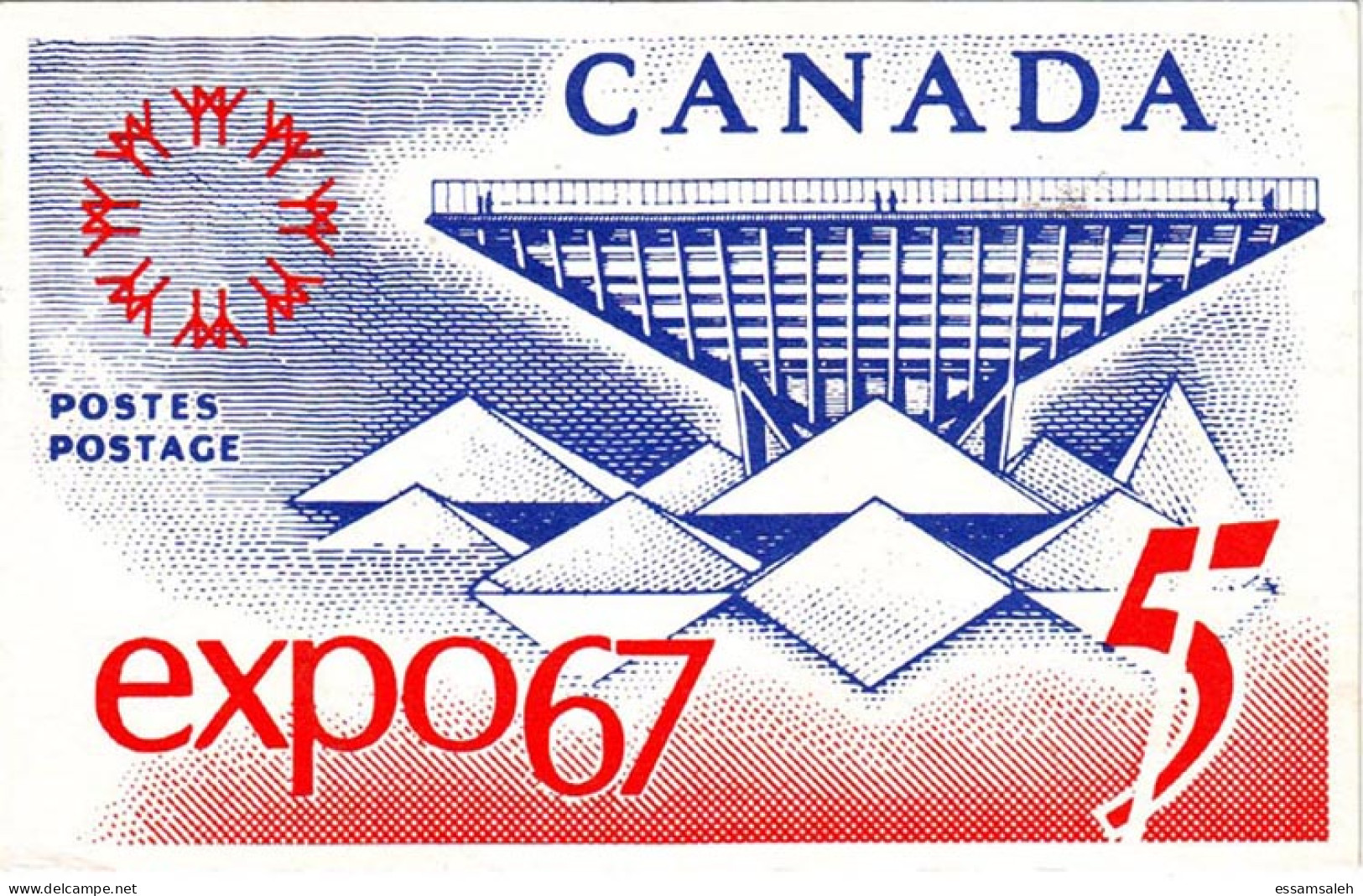 CAS31501 Canada 1967 Expo67 FDI Illustrated Postcard - First Day Issue - 1961-1970