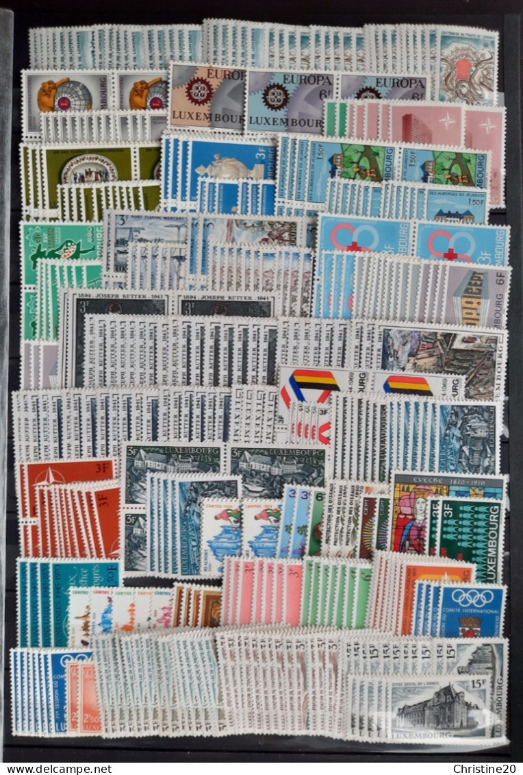 Luxembourg 1960/1998 Une Collection Dont List Jointe **TB Cote 1226€ - Collections