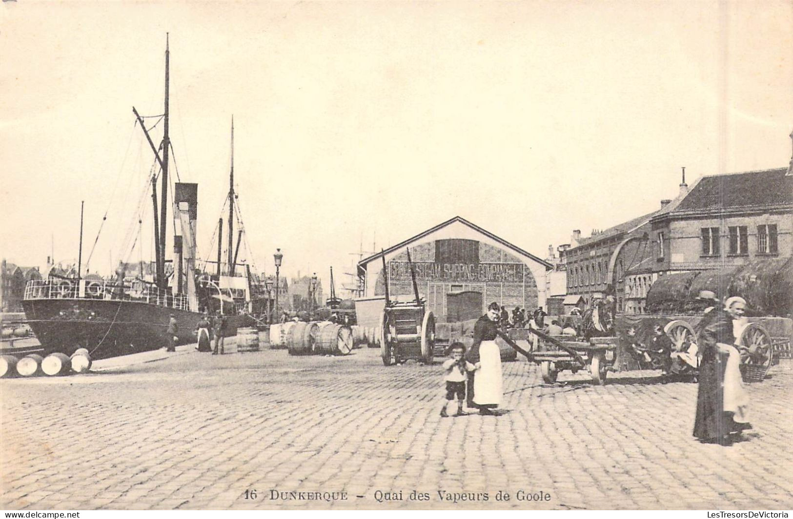 FRANCE - 59 - Dunkerque - Quai Des Vapeurs De Goole - Carte Postale Ancienne - Dunkerque