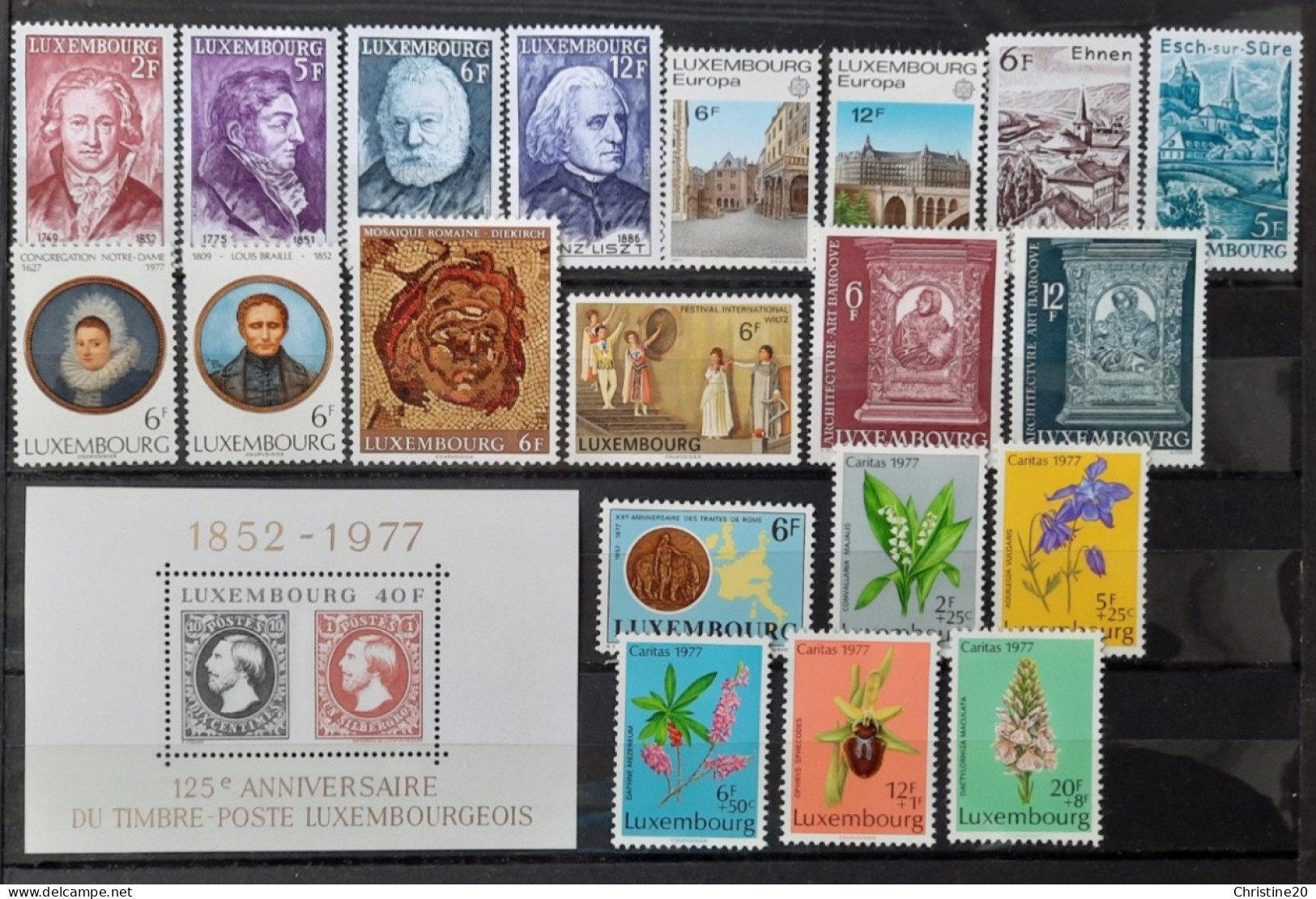 Luxembourg 1977  N°891/911 **TB Cote 20€10 - Volledige Jaargang