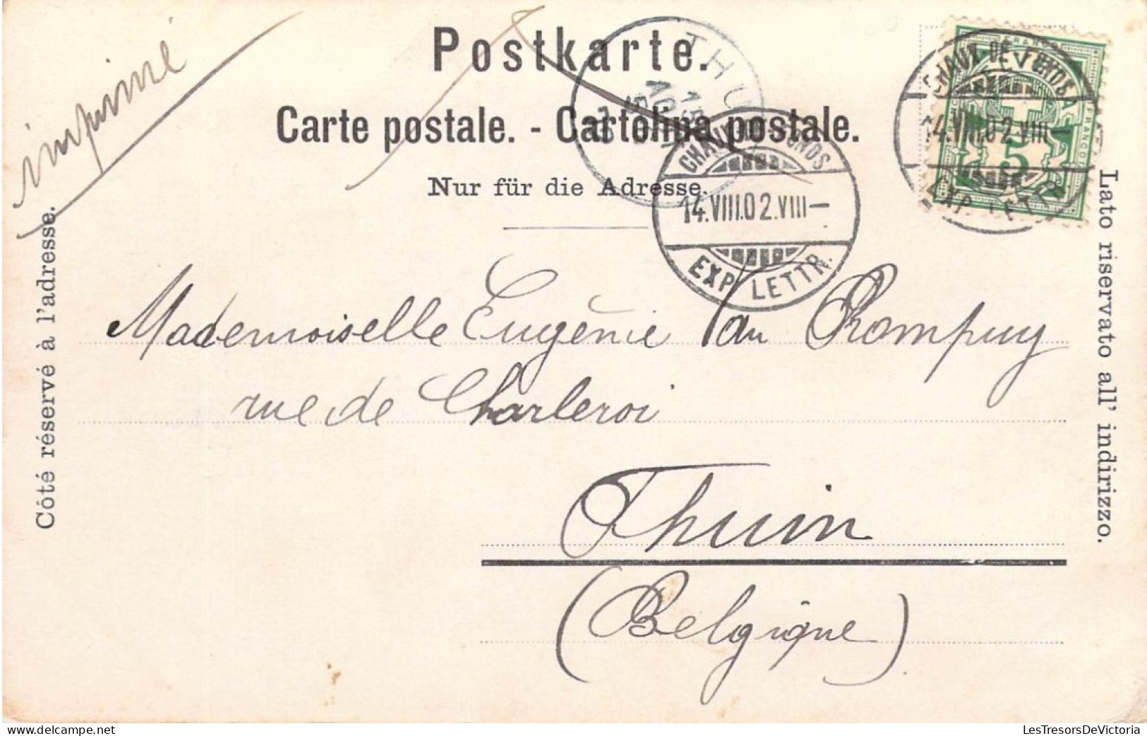 SUISSE - Chaux-de-fonds - Place Du Marché - Carte Postale Ancienne - La Chaux
