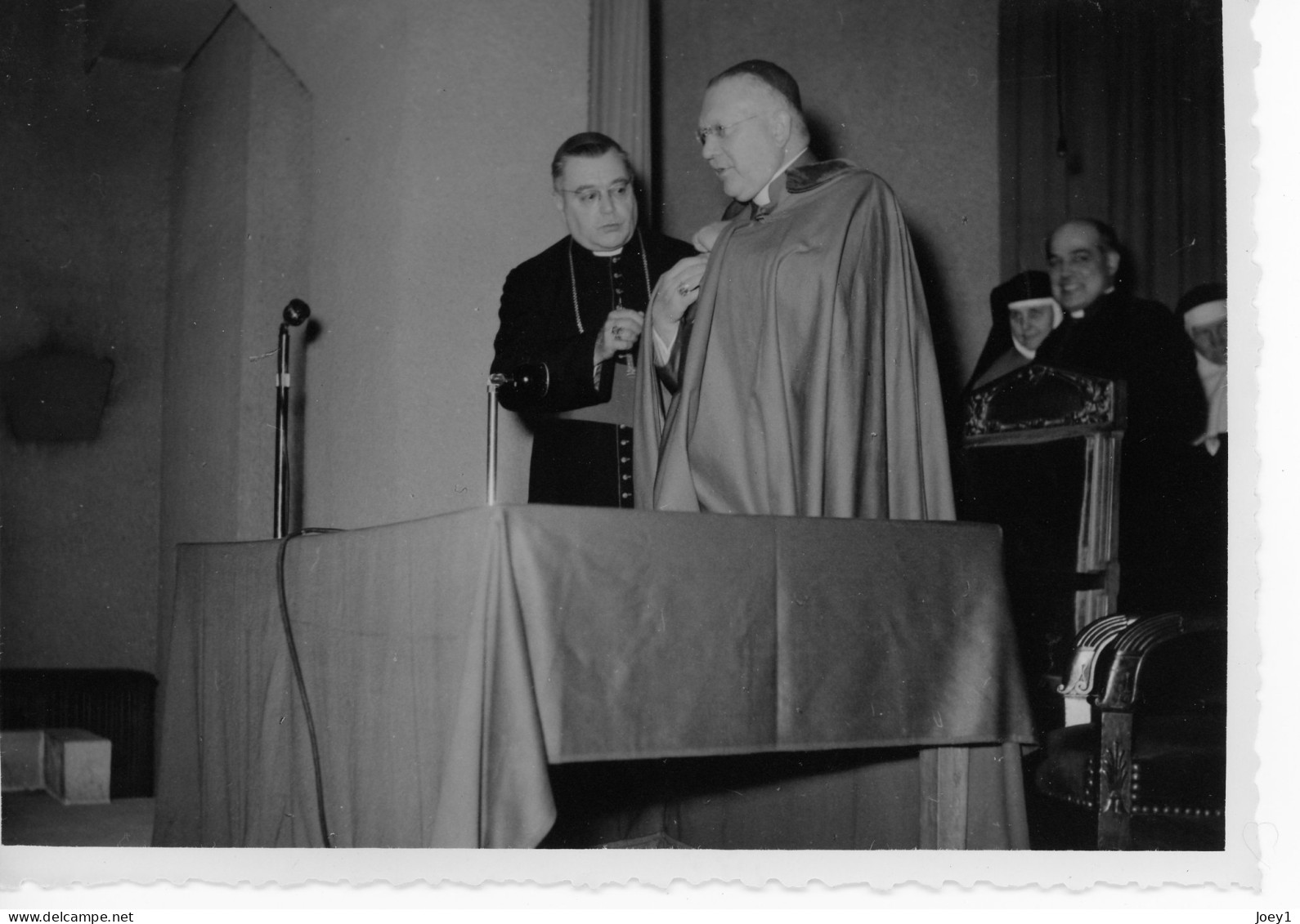 Photo  Archevêque De Paris,Maurice Feltin,Studio Dabo Paris,Format 13/18,1954 - Geïdentificeerde Personen