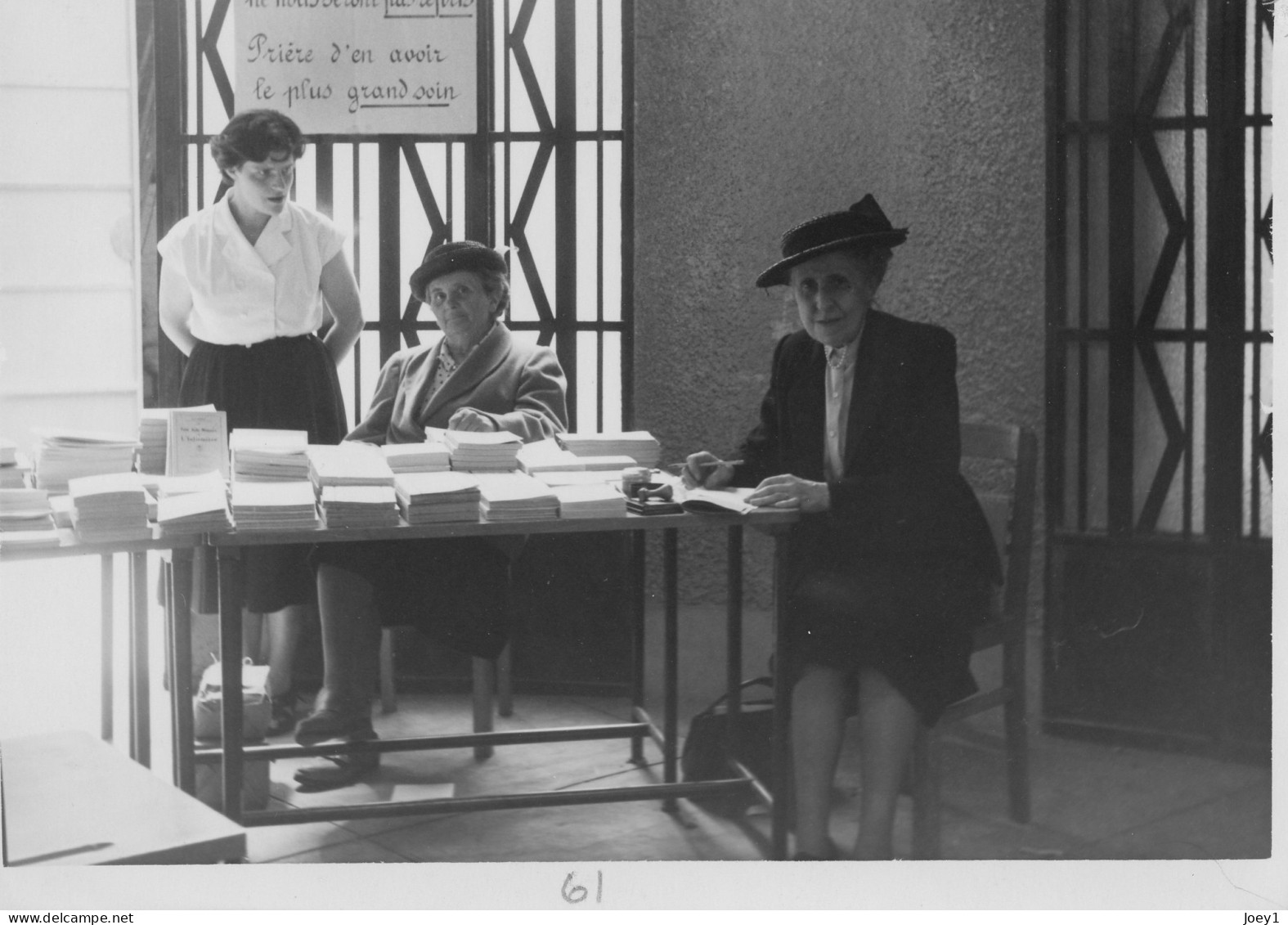 Photo  Secrètariat National Des Oeuvres Catholiques Paris,Studio Dabo Paris,Format 13/18, Années 50 - Identified Persons