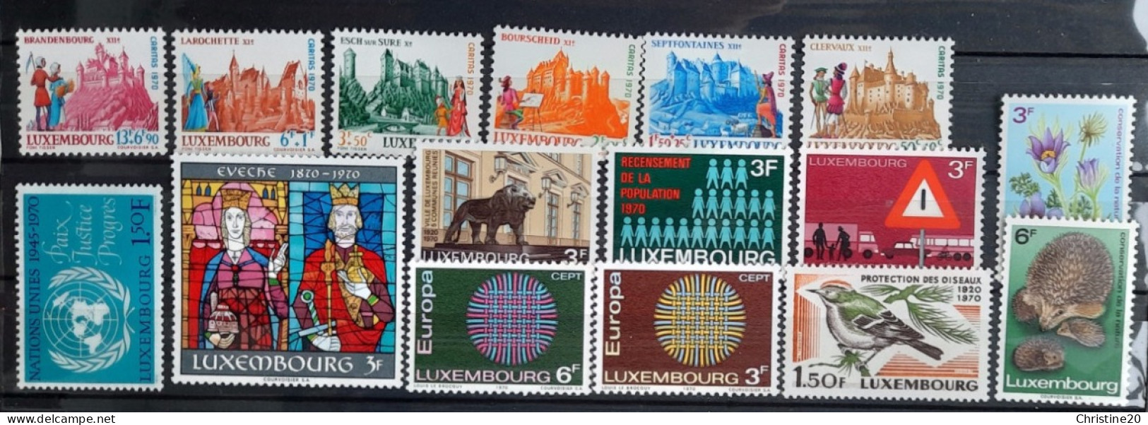 Luxembourg 1970  N°754/69 **TB Cote 8€10 - Ganze Jahrgänge
