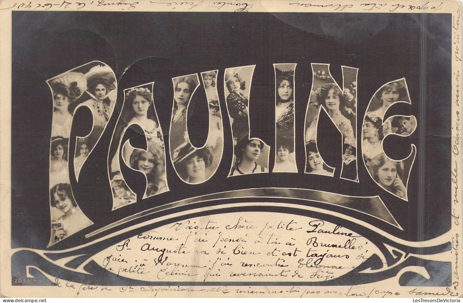 Prénoms - Pauline - Femmes  - Carte Postale Ancienne - Prénoms