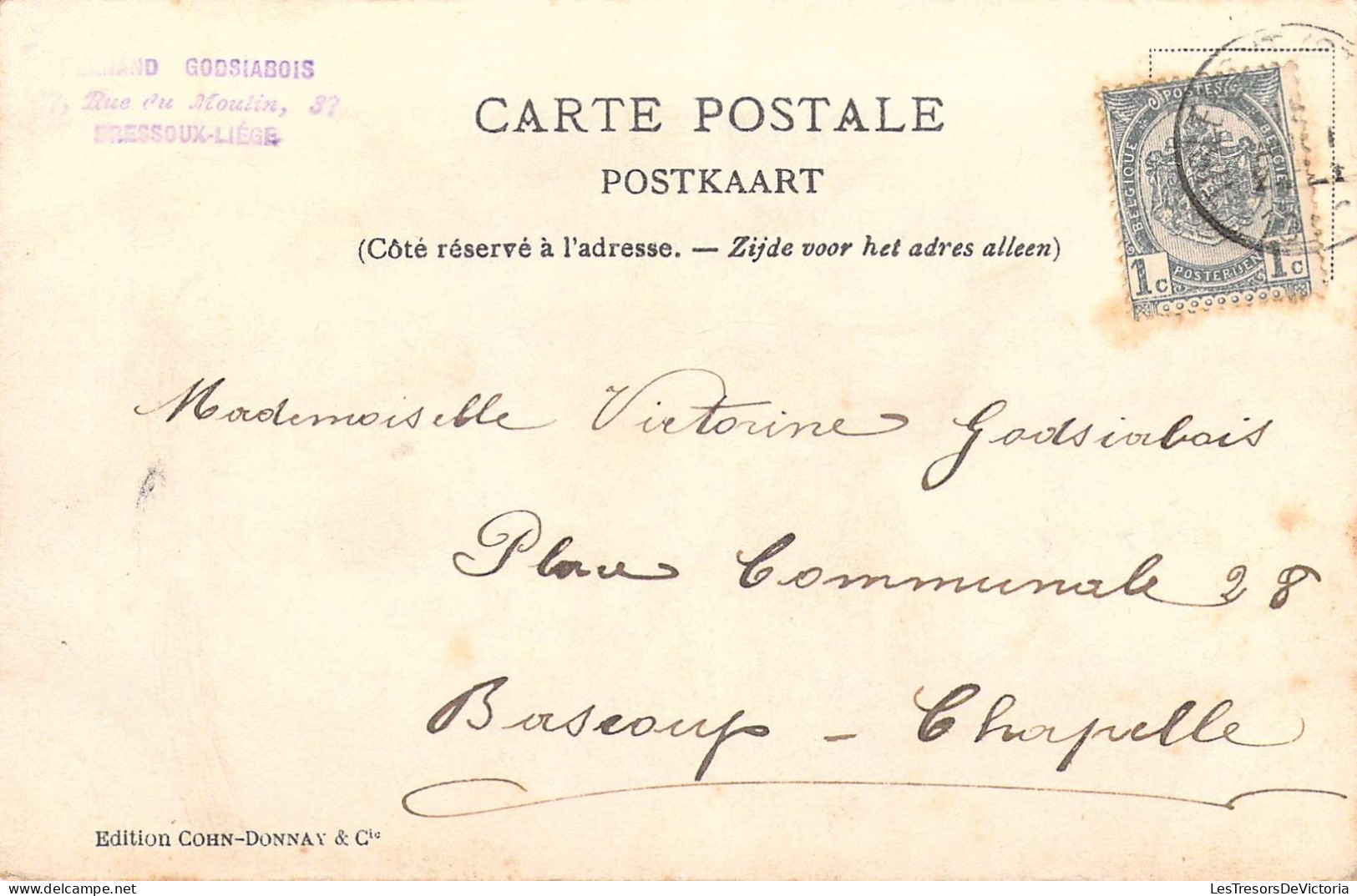 FANTAISIE - Alphabet - Lettre M - Moulin - Carte Postale Ancienne - Sonstige & Ohne Zuordnung