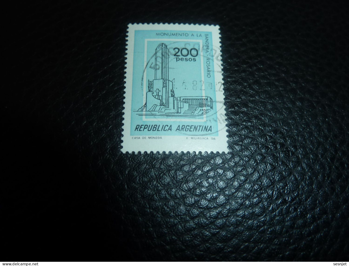 Republica Argentina - Monument Bandera Rosario - 200 Pesos - Yt 1168 - Turquoise Et Noir - Oblitéré - Année 1972 - - Usati