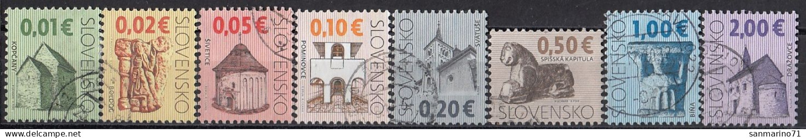 SLOVAKIA 597-604,used,falc Hinged - Usati