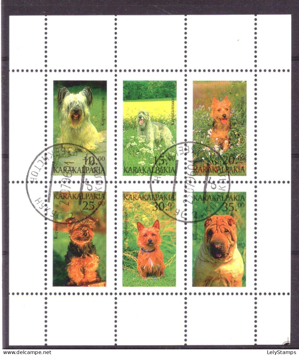 Karakalpakia Local Post Vignette Nature Animals Dogs Used - Sibérie Et Extrême Orient