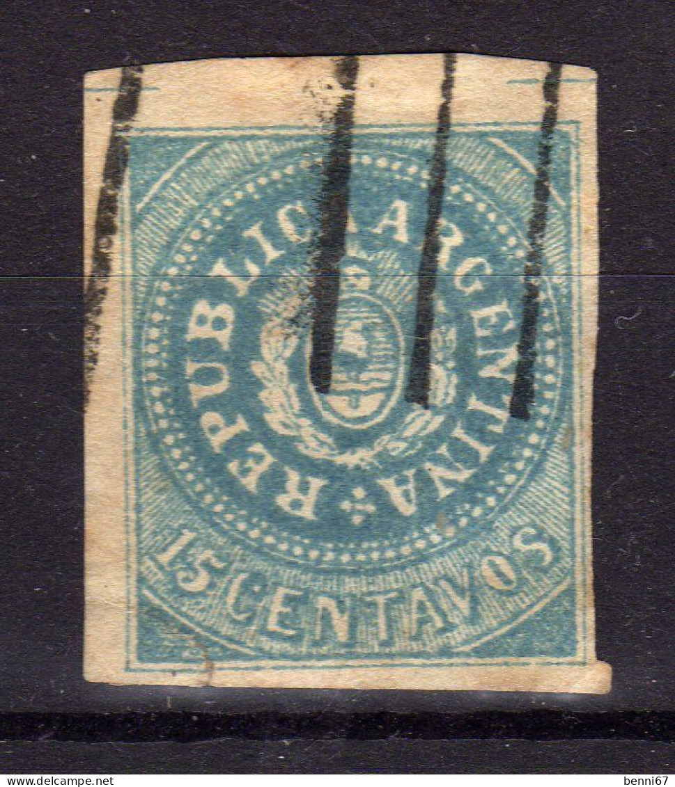ARGENTINE Argentina 1862/1864 Yv 7 Obl Cote 250 - Usati