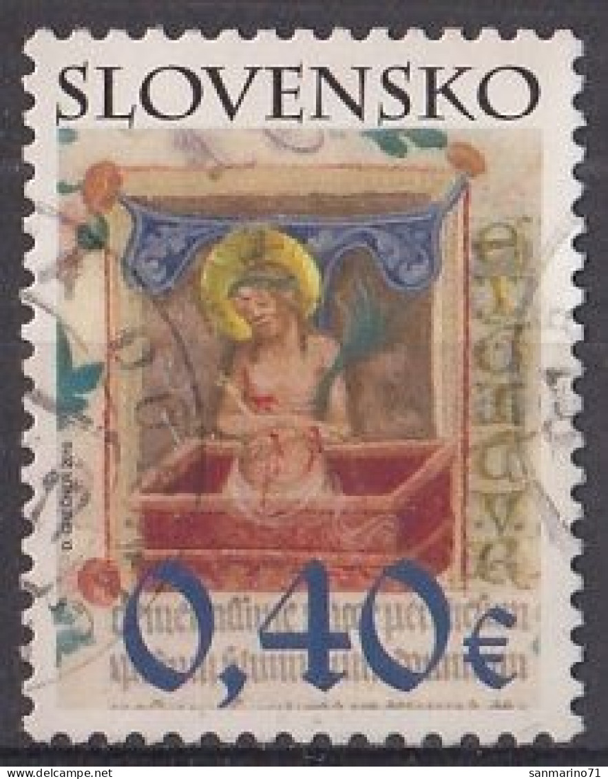 SLOVAKIA 631,used,falc Hinged,Easter 2010 - Usati