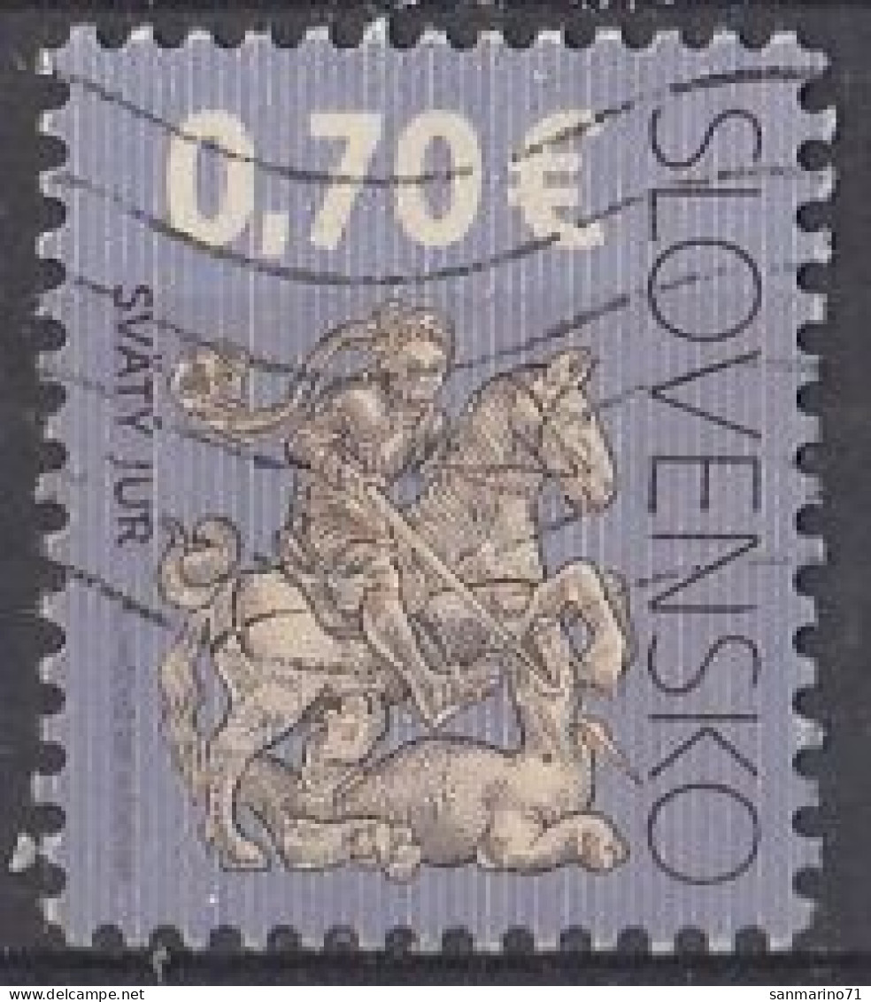 SLOVAKIA 653,used,falc Hinged - Usados