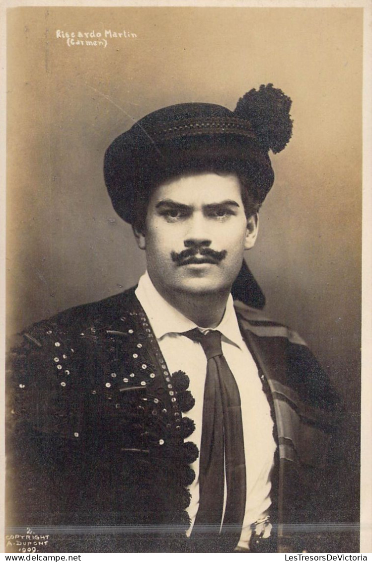 FANTAISIE - Homme - Moustache - Costume - Carte Postale Ancienne - Men