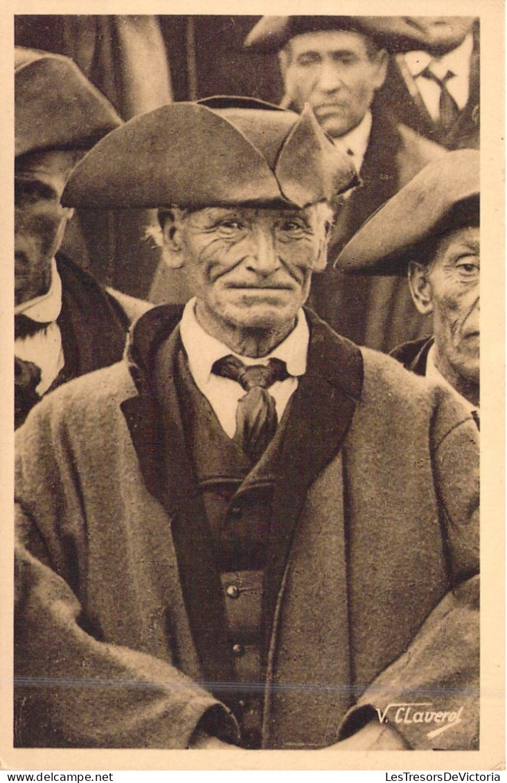 FANTAISIE - Vieil Homme - Cravate - Manteau - Carte Postale Ancienne - Männer