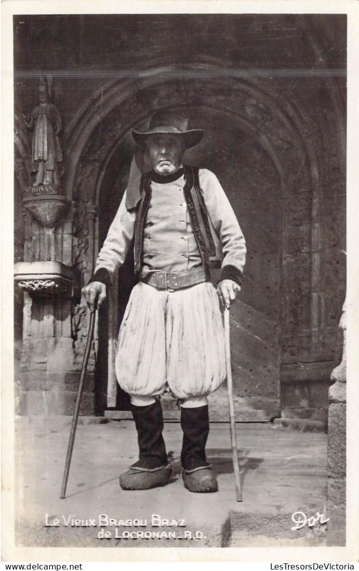 FANTAISIE - Hommes - Le Vieux Bragou Braz De Locronan - Carte Postale Ancienne - Mannen