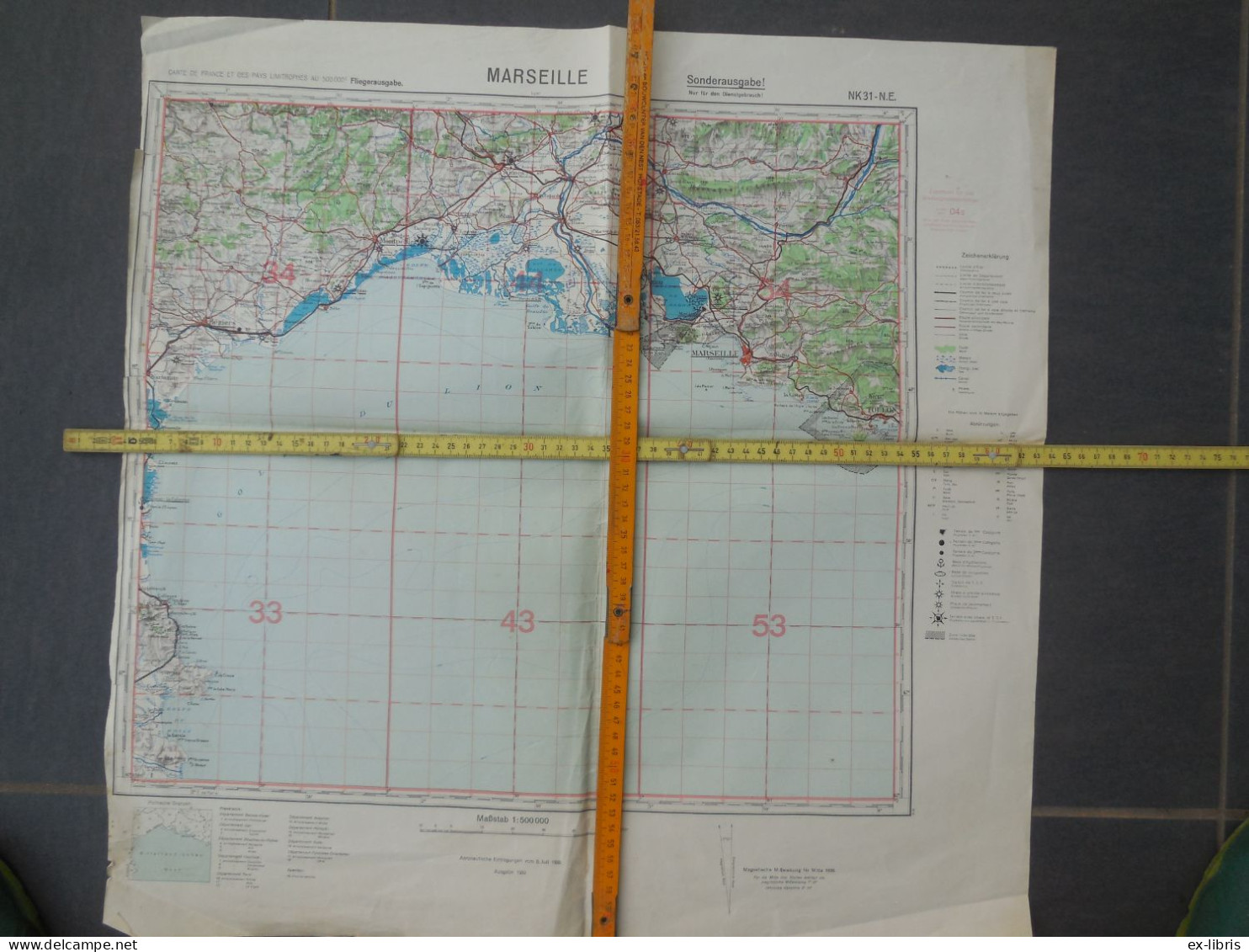 MARSEILLE - Fliegerausgabe (Carte D'aviateur) 1936 - Sonderausgabe - Documents