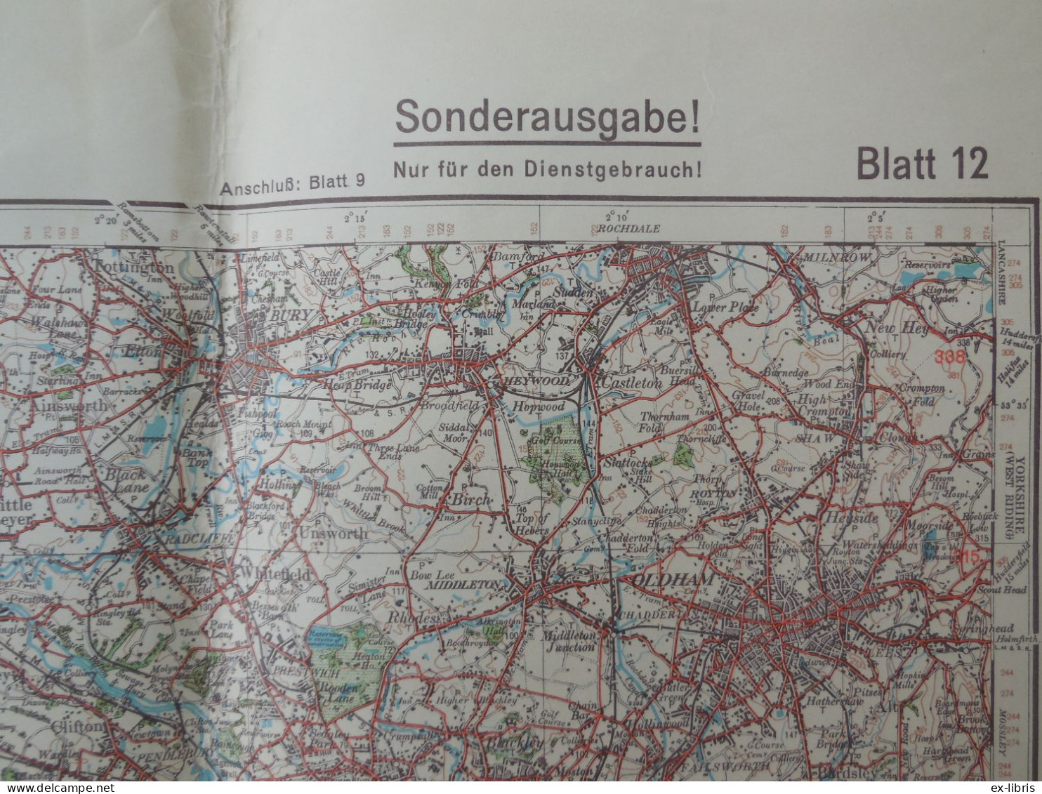 MANCHESTER - Sonderausgabe 1938 - Karte Von England Und Wales - Documents