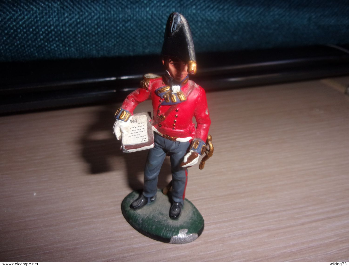 Soldat De Plomb " Officier Du Royal Engineers " - 1813 - Génie - Empire - Delprado - Figurine - Collection - Tin Soldiers