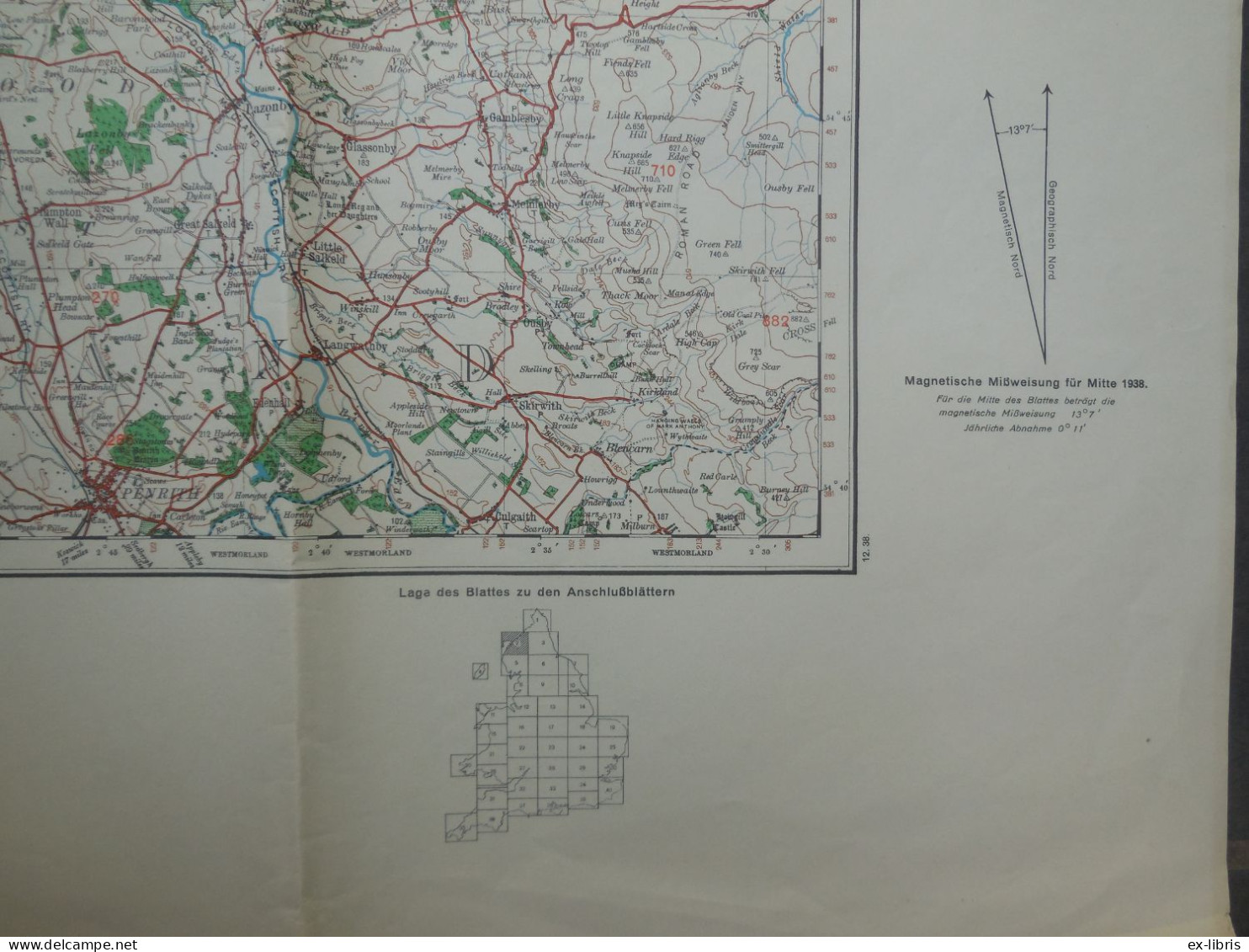 CARLISLE - Karte Von England Und Wales - Sonderausgabe 1938 - Documents