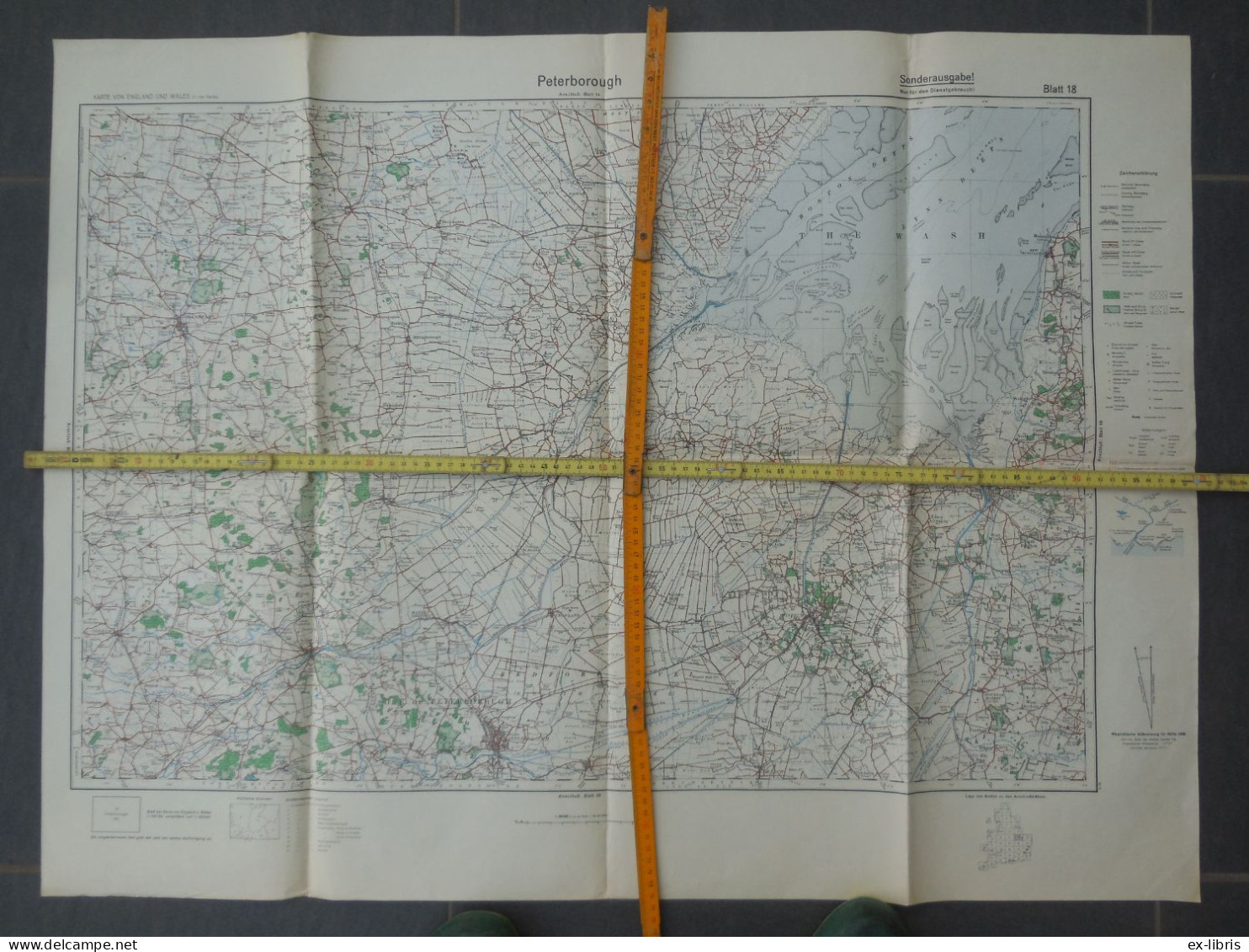 PETERBOROUGH - Karte Von England Und Wales - Sonderausgabe 1938 - Documents