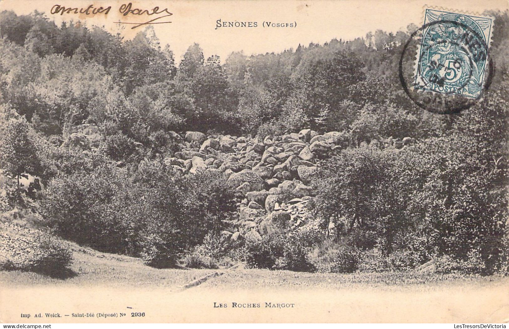FRANCE - 88 - SENONES - Les Roches Margot - Carte Postale Animée - Senones