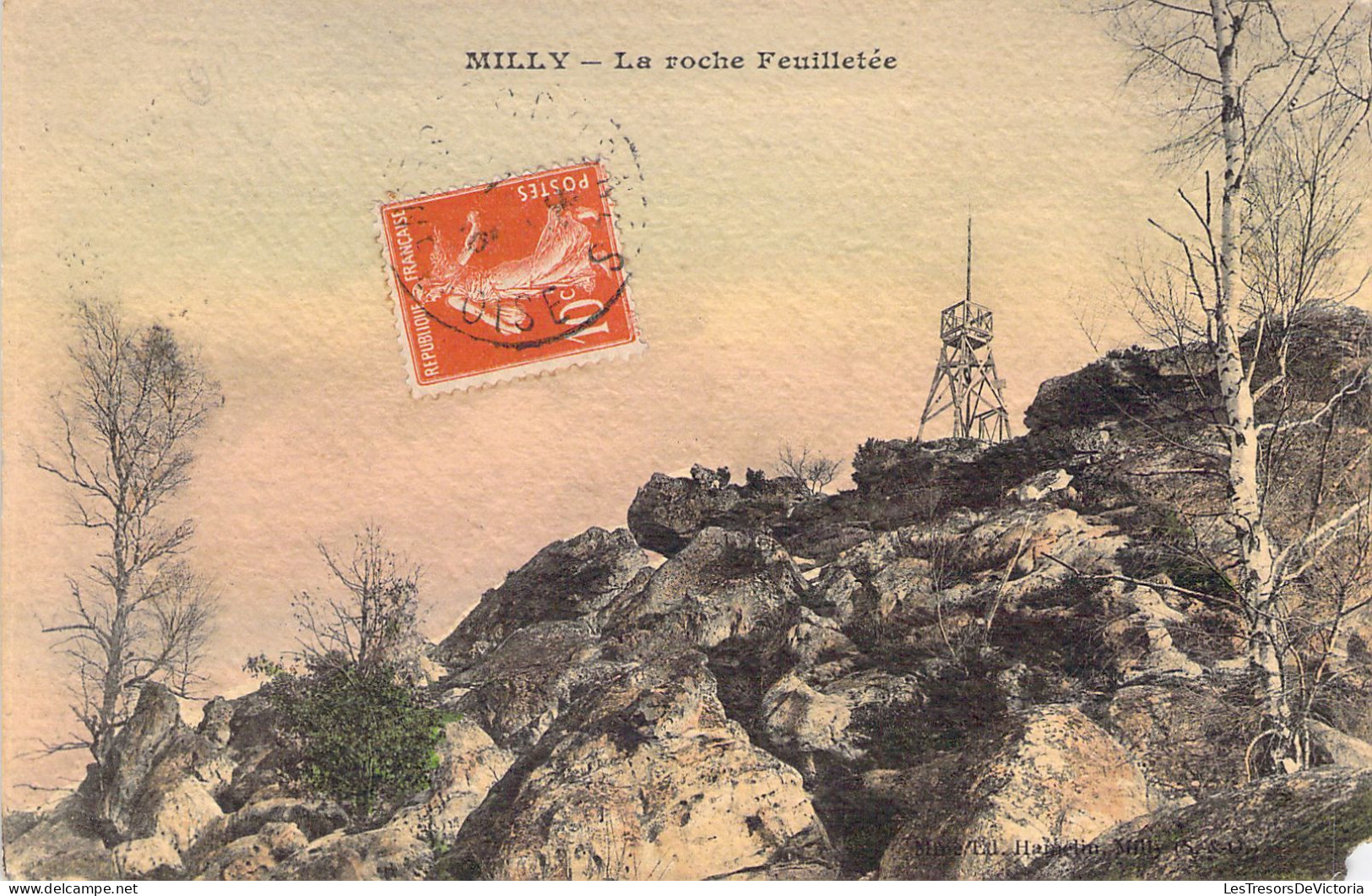 FRANCE - 91 - MILLY - La Roche Feuilletée - Carte Postale Animée - Milly La Foret