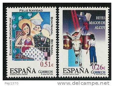 ESPAÑA 2003 - NAVIDAD - NOEL - CHRISTMAS- Edifil N 4031-4032 - Yvert 3607-3608 - Ezels