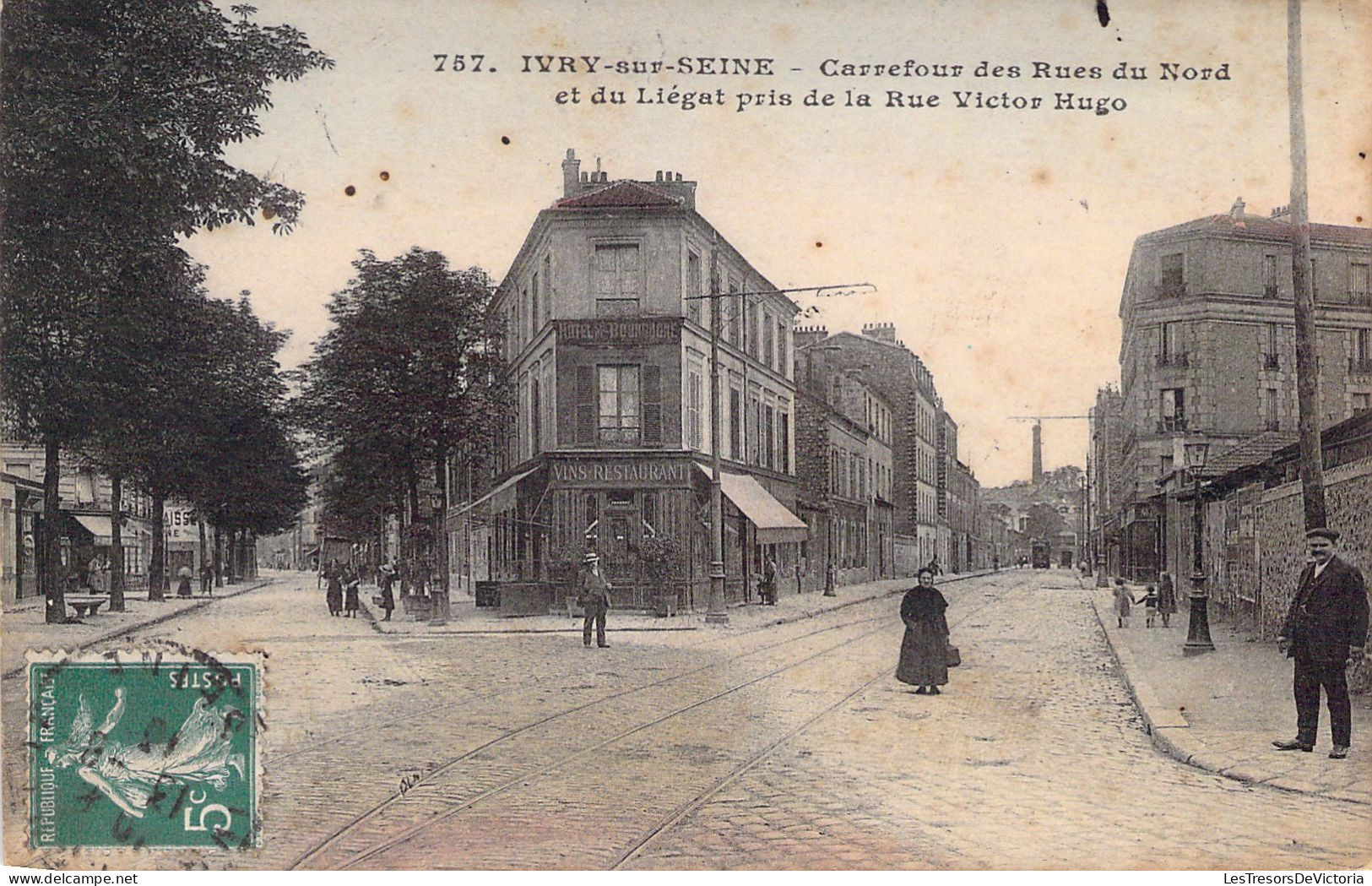 FRANCE - 94 - IVRY - Carrefour Des Rues Du Nord Et Du Liégat Pris De La Rue Victor Hugo - Carte Postale Animée - Ivry Sur Seine