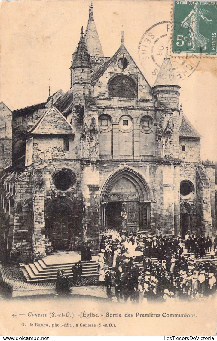 FRANCE - 95 - GONESSE - L'Eglise - Sortie Des Premières Communions - Carte Postale Animée - Gonesse