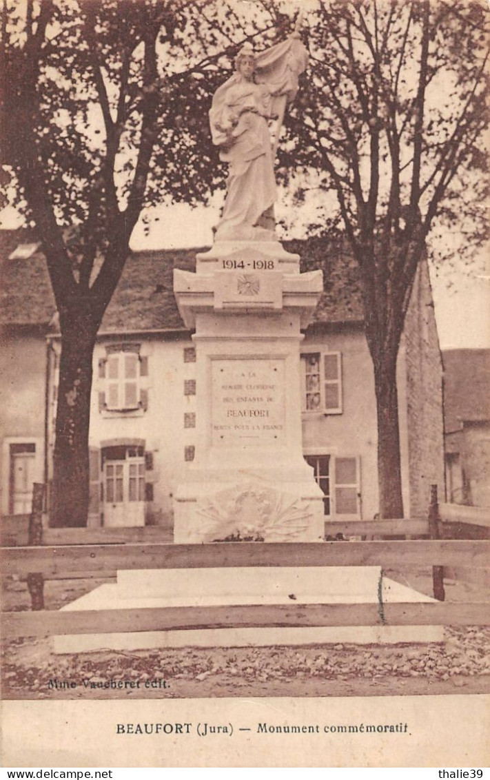 Beaufort Monument Aux Morts Liste Faton Coulon Rodot Monot  Campy Viret Foras Ponsot Cabot Morey Bavoux Gindre Bion - Beaufort