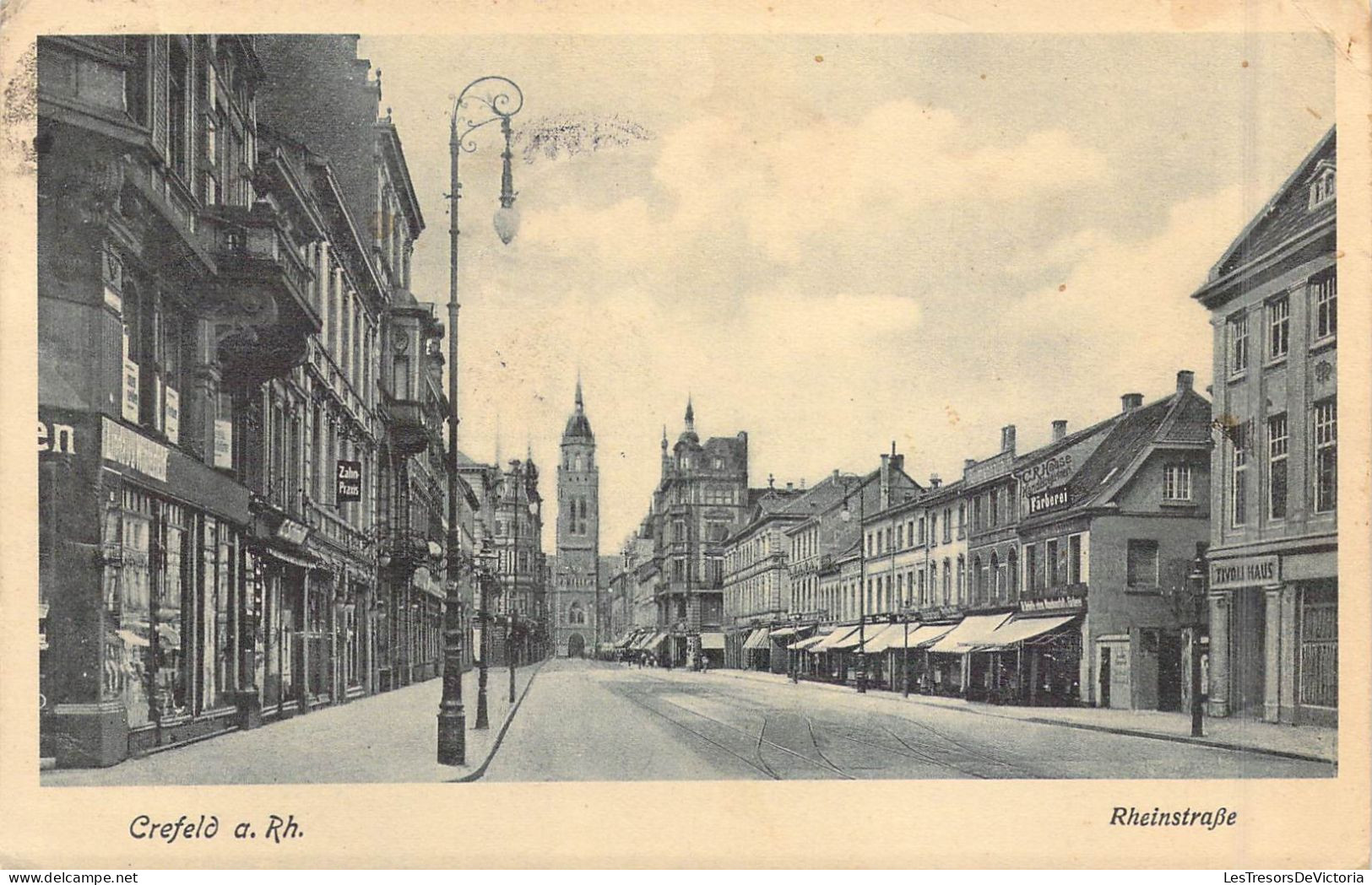 ALLEMAGNE - Crefeld - Rheinstrabe - Carte Postale Ancienne - Krefeld