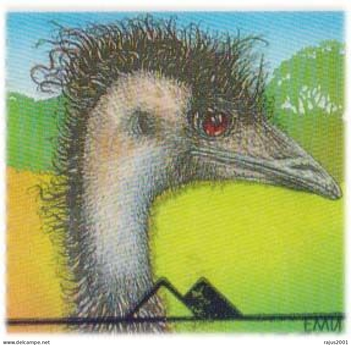 Australian Wildlife, Red Kangaroo Emu Largest Living Birds, Kookaburra Kingfisher Bird Endemic Animal, Duck Platypus FDC - Autruches