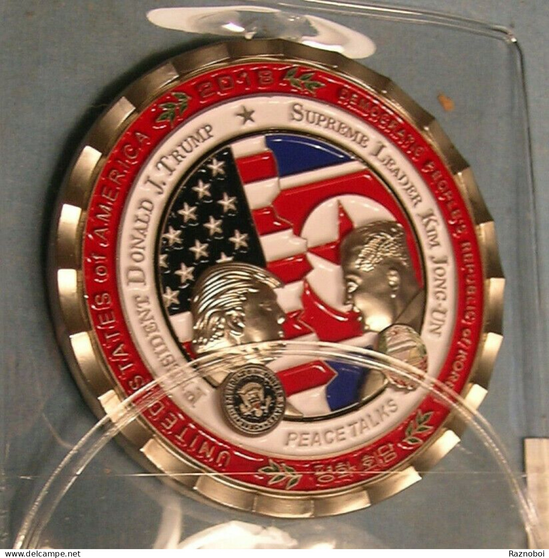 Donald Trump Peace Talks Summit Medal Coin WHITE HOUSE ISSUE. - Otros – América