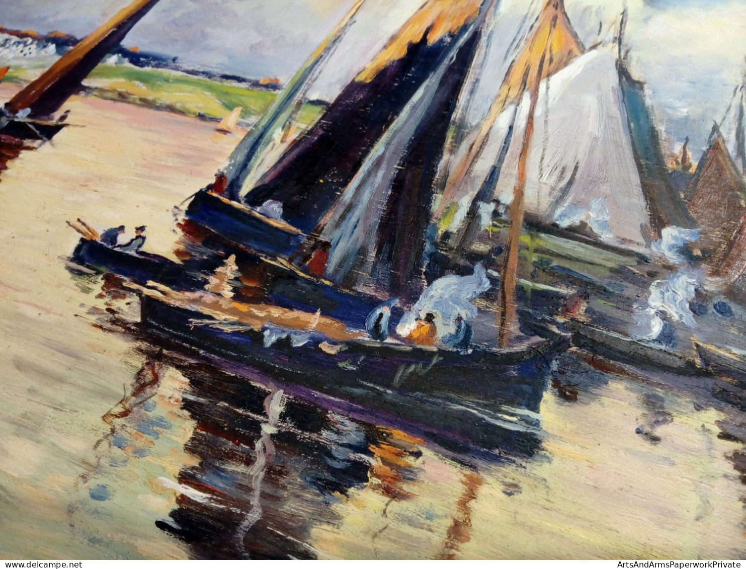 Voiliers Sur L'eau/ Sailing Ships On The Water, 1940 - Huiles