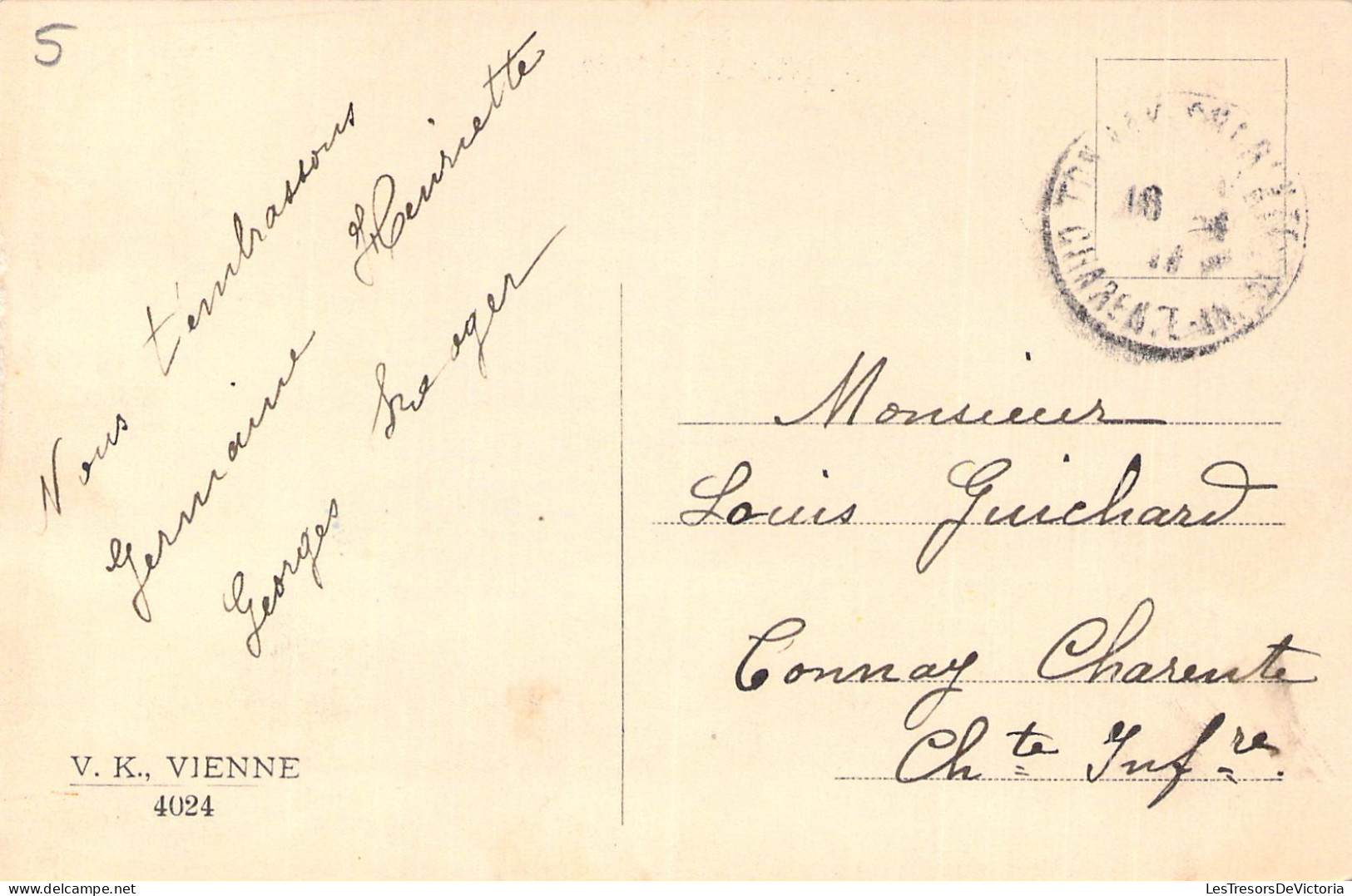 ILLUSTRATEUR SIGNEE VIENNE - Joyeuses Pâques - Mêre Et Sa Fille N°4024 - Carte Postale Animée - Vienne