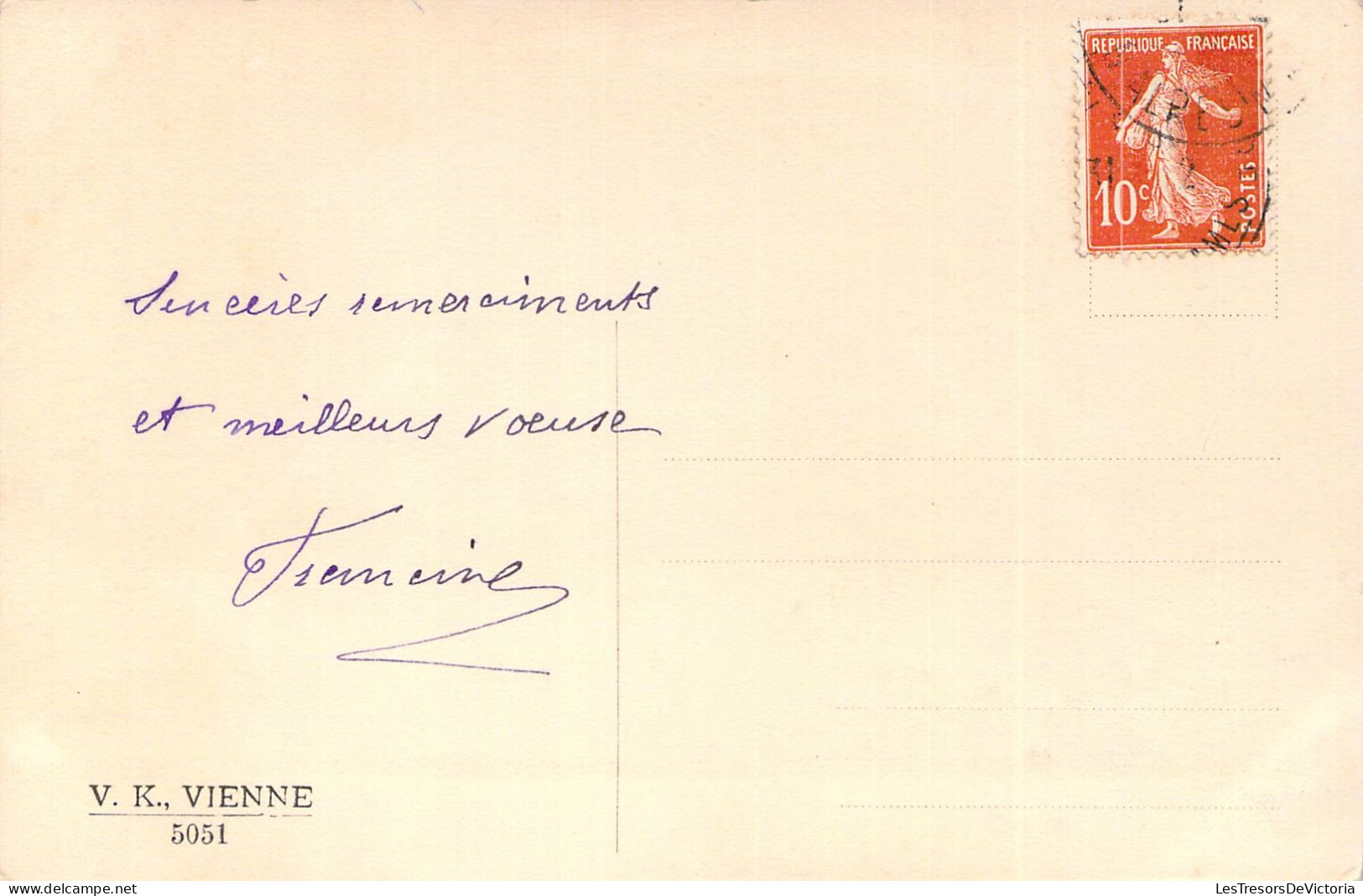 ILLUSTRATEUR SIGNEE VIENNE - Femme En Médaillon - N°5051 - Carte Postale Animée - Vienne