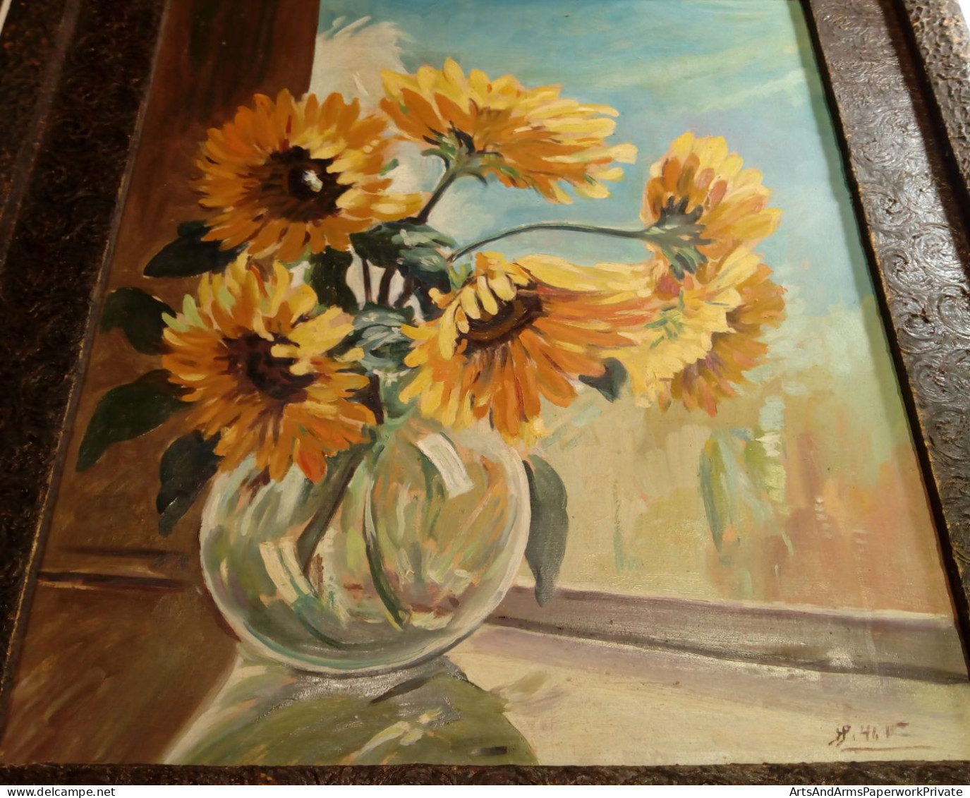 Tournesols Dans Un Vase/ Sunflowers In Vase, 1941 - Huiles