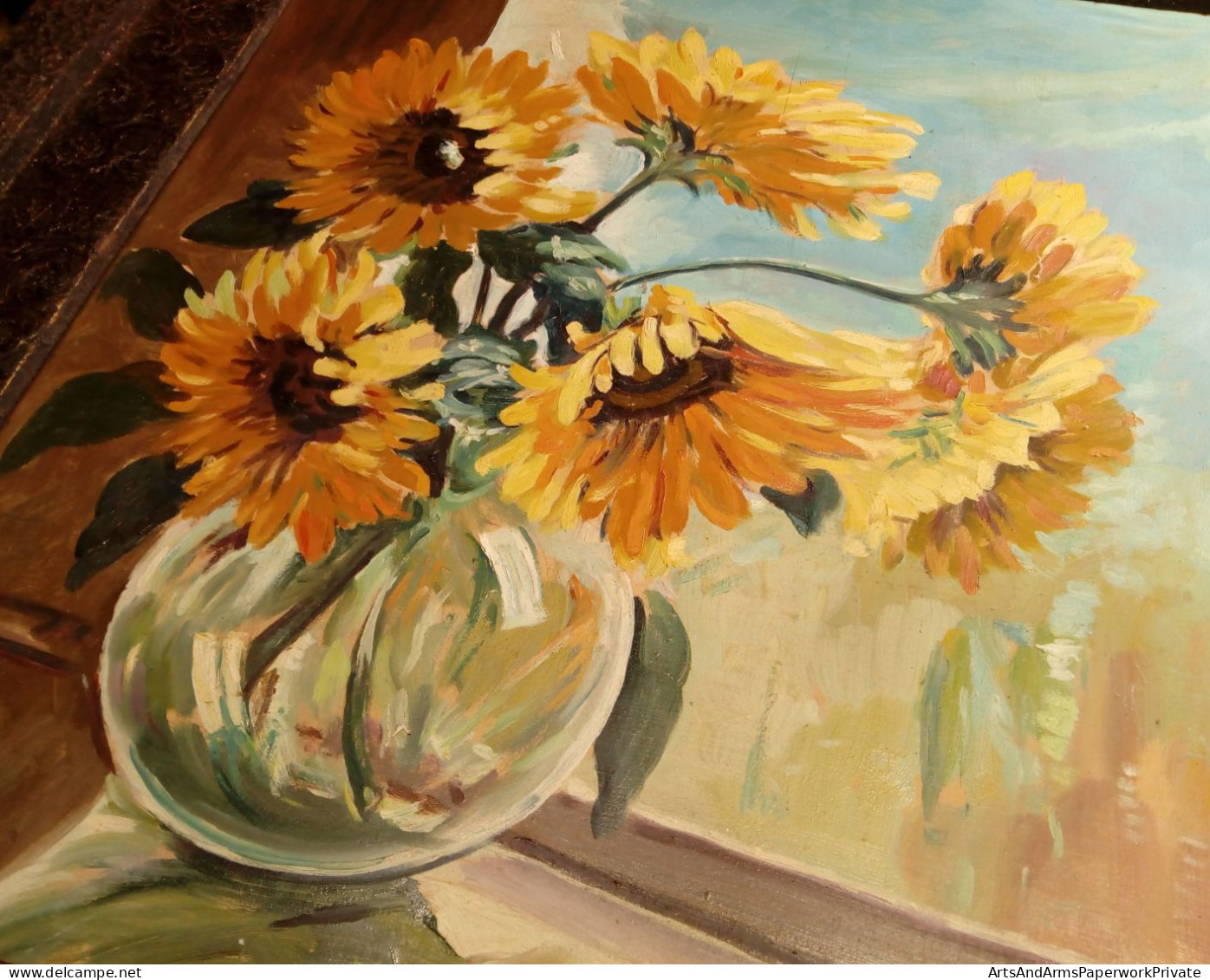 Tournesols Dans Un Vase/ Sunflowers In Vase, 1941 - Huiles