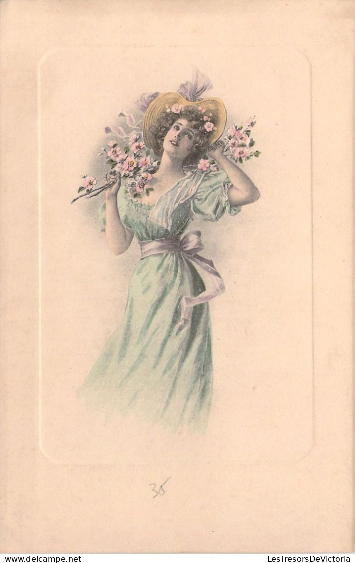 ILLUSTRATEUR SIGNEE VIENNE -  Portrait De Femme Au Chapeau - N°276 - Carte Postale Animée - Vienne