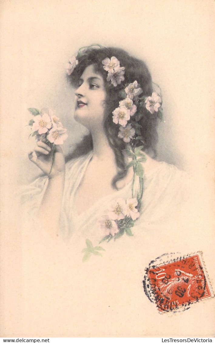 ILLUSTRATEUR SIGNEE VIENNE -  Portrait De Femme Au Chapeau - N°322 - Carte Postale Animée - Vienne