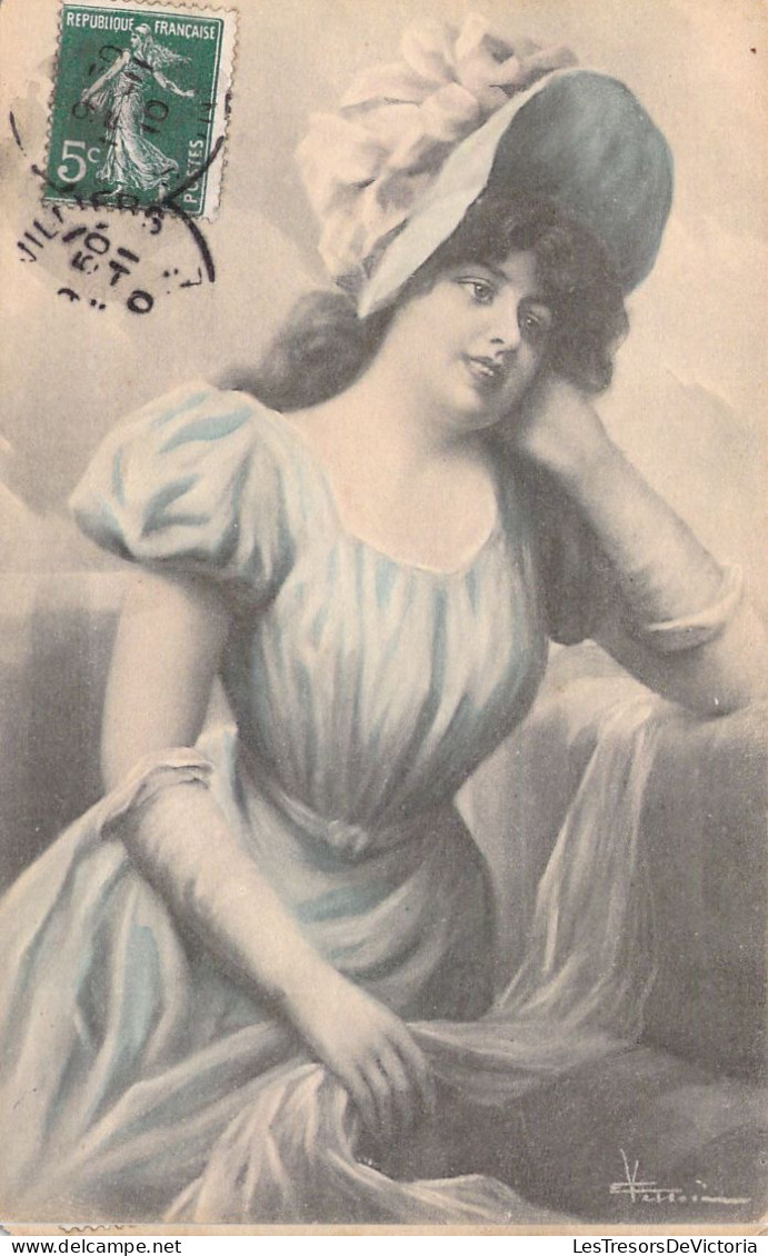 ILLUSTRATEUR SIGNEE VIENNE - Portrait De Femme Au Chapeau - N°7011 - Carte Postale Animée - Vienne