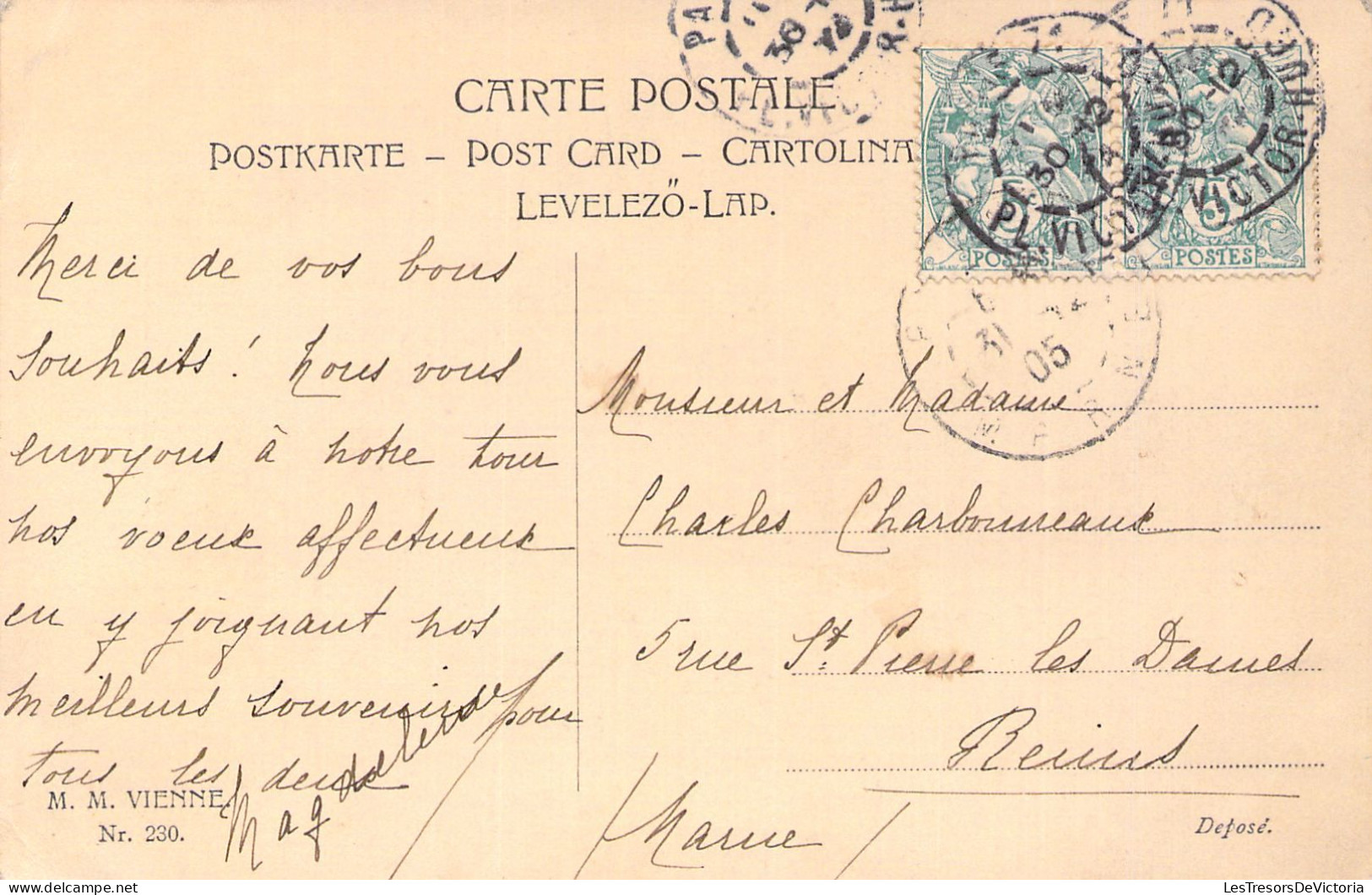 ILLUSTRATEUR SIGNEE VIENNE - Un Homme à La Fenêtre - N°230 - Carte Postale Animée - Vienne