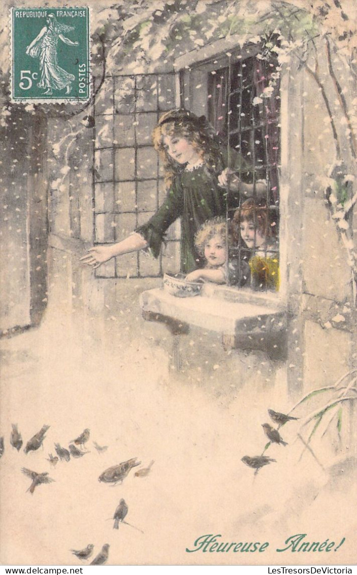 ILLUSTRATEUR SIGNEE VIENNE - Bonne Année - Femme Et Enfant - 330 - Carte Postale Animée - Vienne