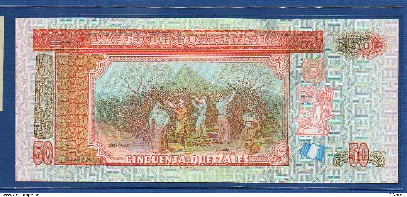 GUATEMALA - P.125a – 50 Quetzales 02.05.2012 UNC Serie F52955008B, Printer: Enschedé, Netherlands - Guatemala