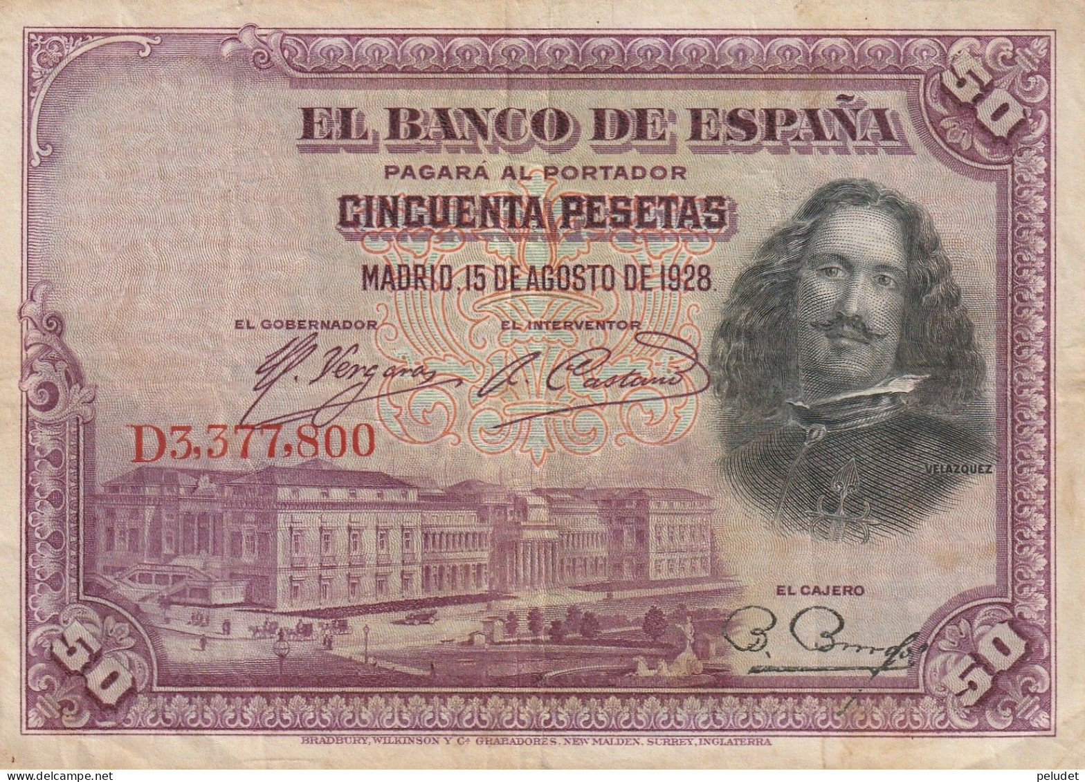 España Spain Espagne 50 PESESTAS 1928 - 50 Peseten