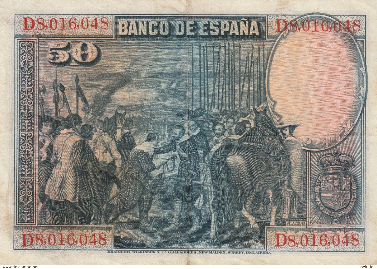 España Spain Espagne 50 PESESTAS 1928 - 50 Pesetas