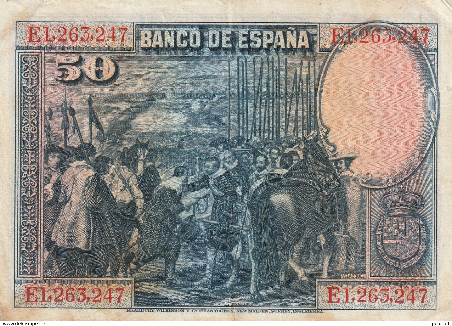 España Spain Espagne 50 PESESTAS 1928 - 50 Peseten