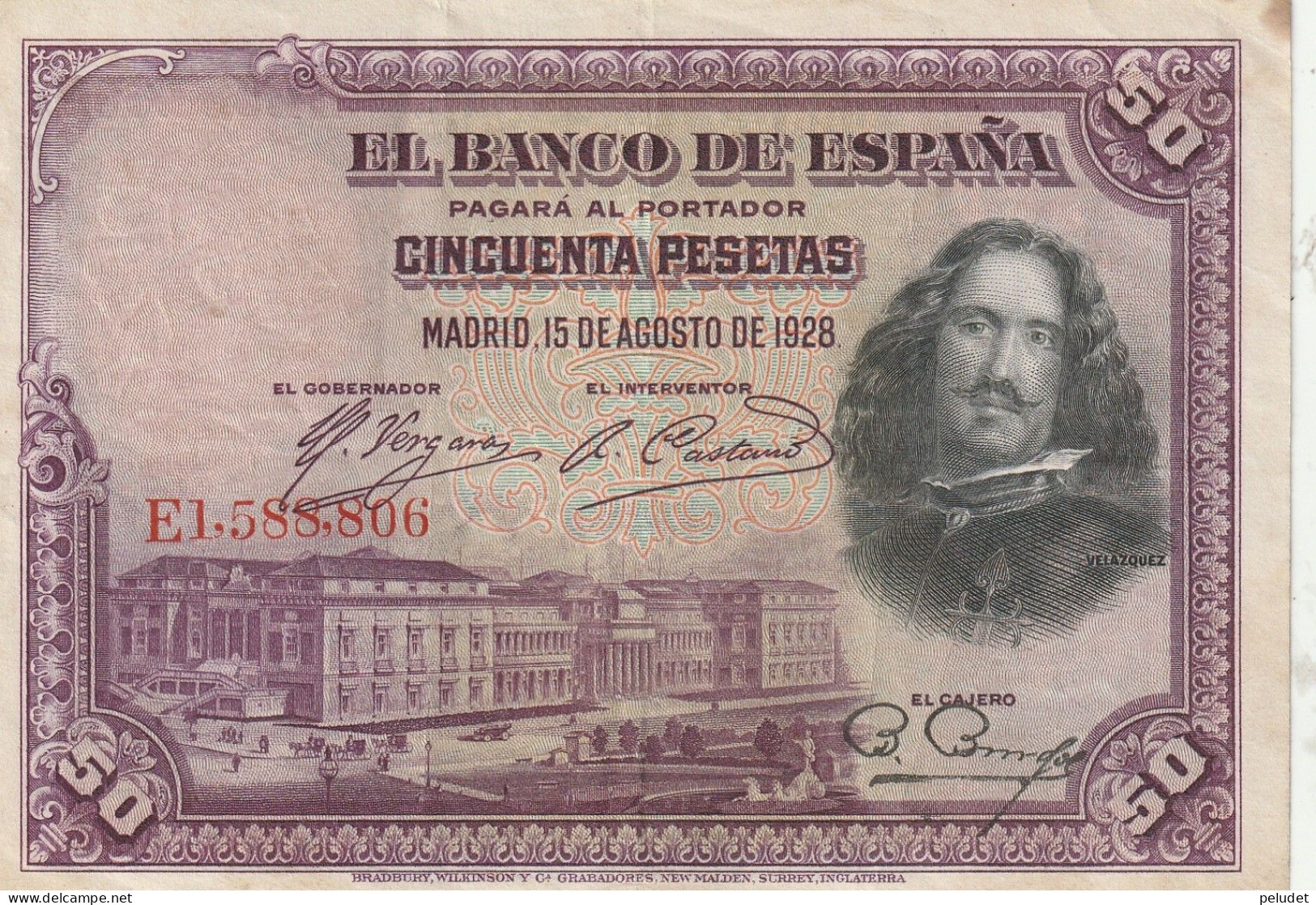 España Spain Espagne 50 PESESTAS 1928 - 50 Pesetas