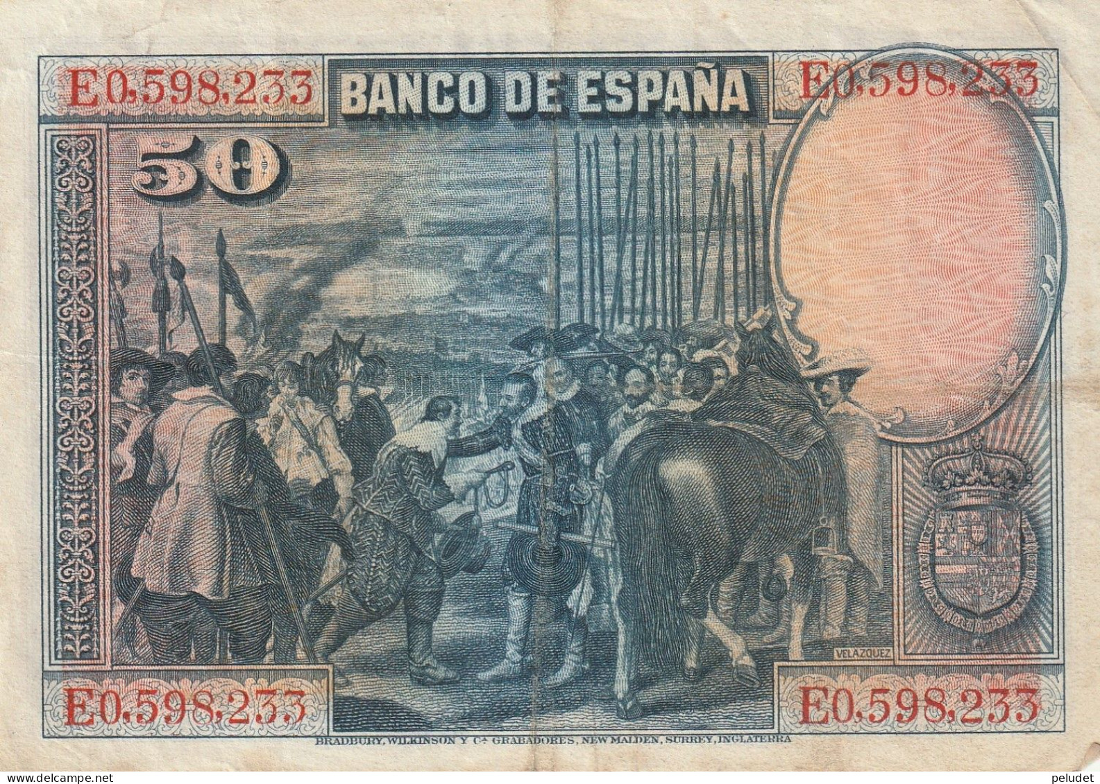 España Spain Espagne 50 PESESTAS 1928 - 50 Pesetas