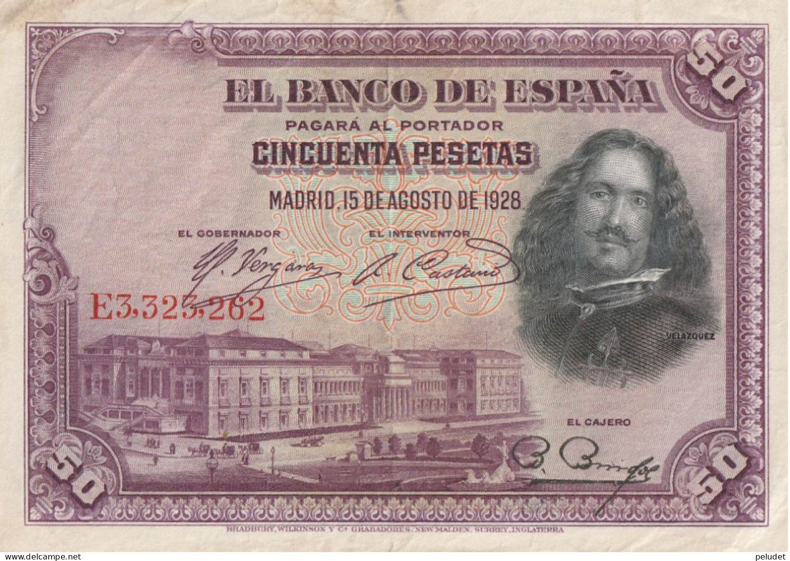 España Spain Espagne 50 PESESTAS 1928 - 50 Pesetas